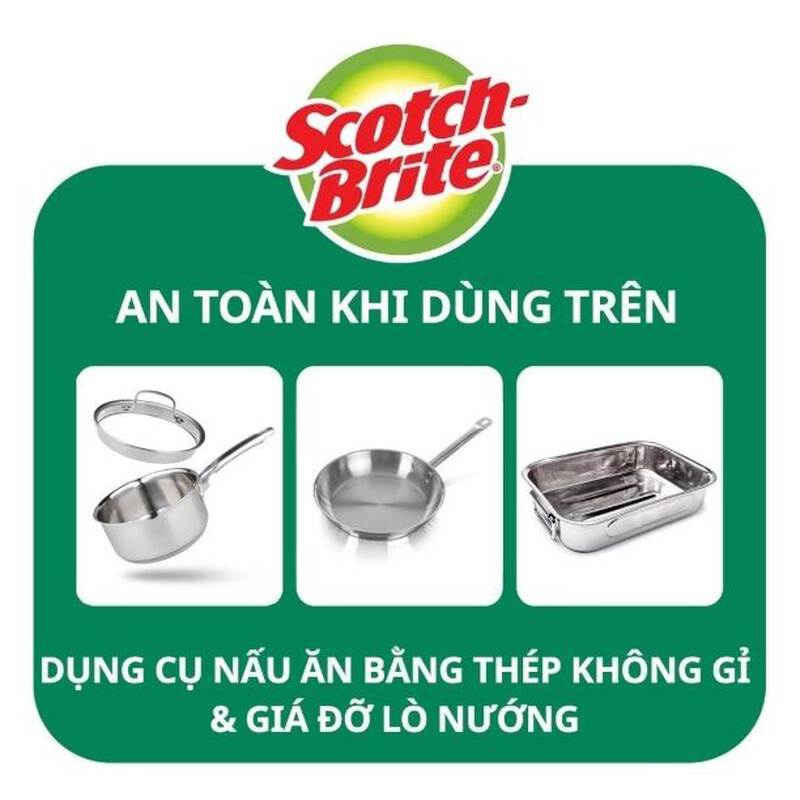 Cước rửa chén siêu sạch có mút - 115x70mm - Gói 6, , large image number null
